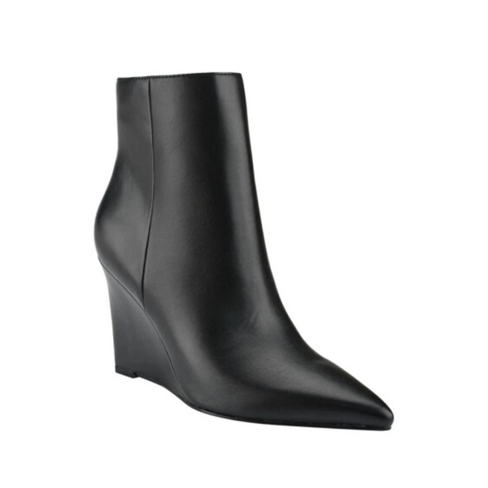 Black Wedge Ankle Boots
